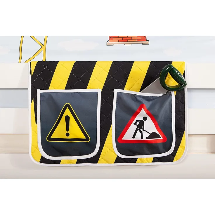 Kinder Bett-Tasche "Oskars Baustelle" für Hoch- und Etagenbetten