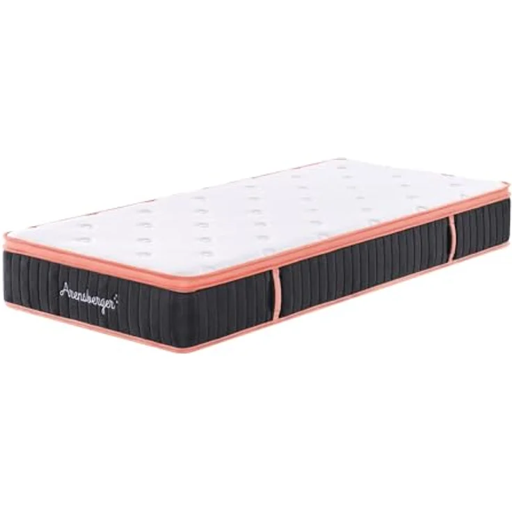 Arensberger Kupfermatratze mit Federkern & Kupferschaum, integrierter Topper, 140x200 cm, Höhe 25 cm, Härtegrad H3/H4, ergonomisch, Taschenfederkern Matratze, Rollmatratze – Bild 8