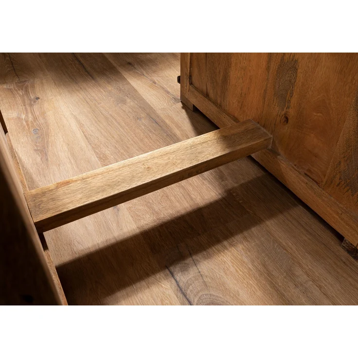 Schreibtisch Mango 140x80x76 natur lackiert RAILWAY #161 – Bild 7