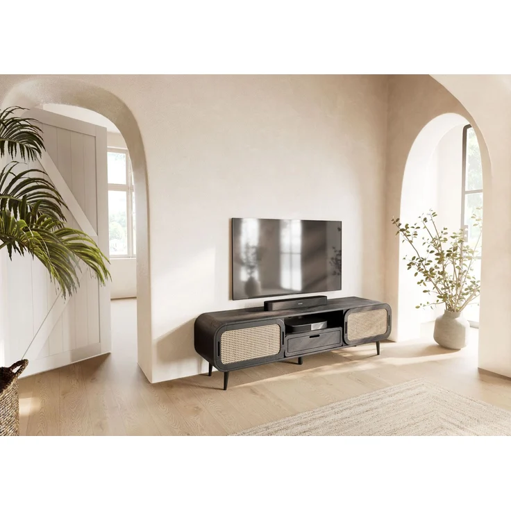 TV-Board Mango 180x40x50 dunkelgrau lackiert VALENCIA #222 – Bild 2