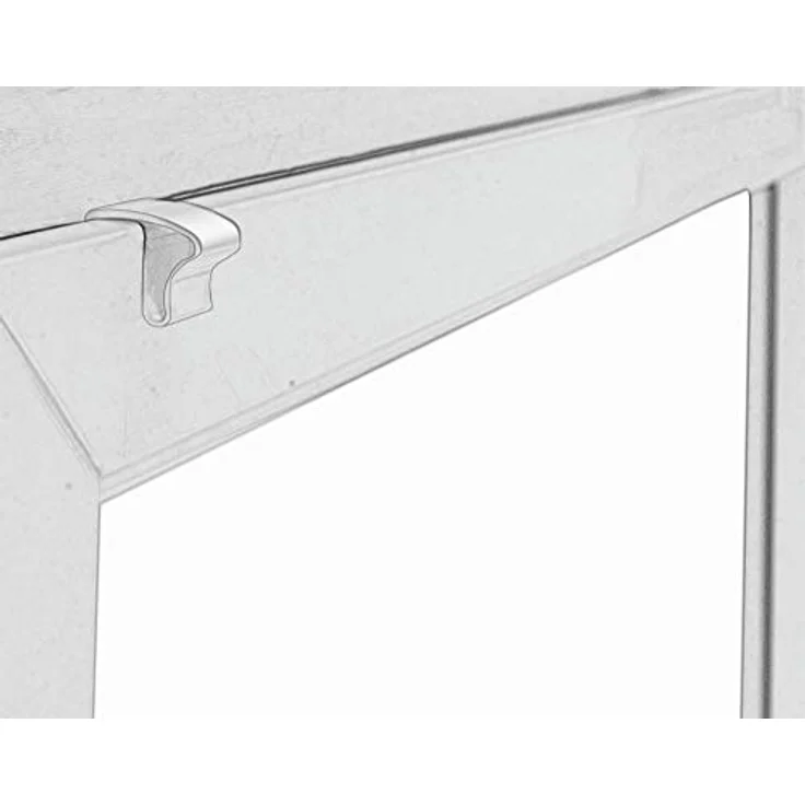 Deco Company Alu-Jalousie ohne Bohren, Zum Klemmen, Inkl. Klemmträgern, Sichtschutz, Lichtschutz, Blendschutz, Aluminium-Jalousie, Silber-Blau, 160x175 cm – Bild 8
