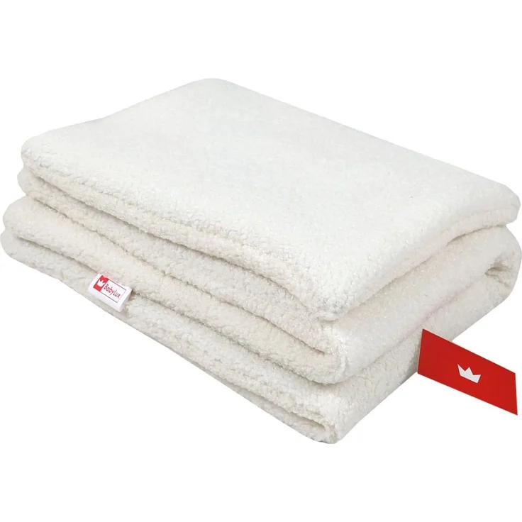 Babydecke BOUCLÉ 60x75 cm Winter Babydecke für Kinderwagen & Bett Weich, Warm DB, BabyLux, DB_60x75_Ecru – Bild 3