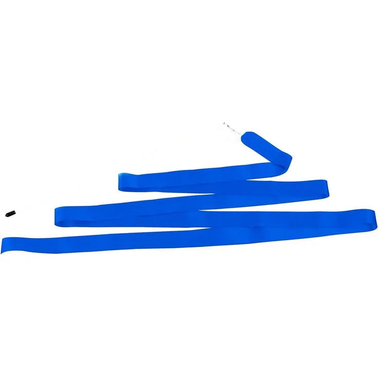 Gymnastikband Tanzband Turnband Rhythmikband Wirbelband Schwungband mit Stab 4 m, Blau