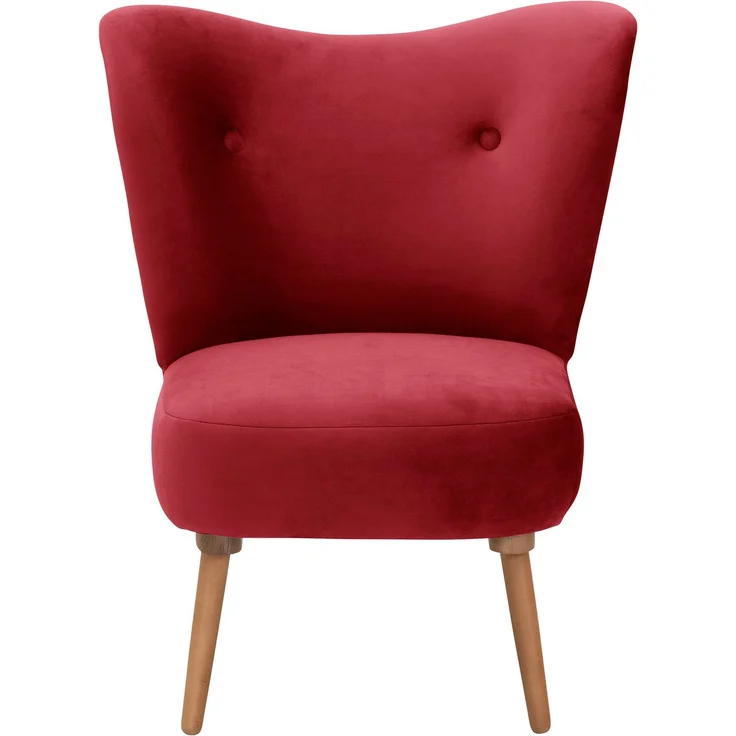 Cocktailsessel Kayra Samtvelours rot – Bild 2