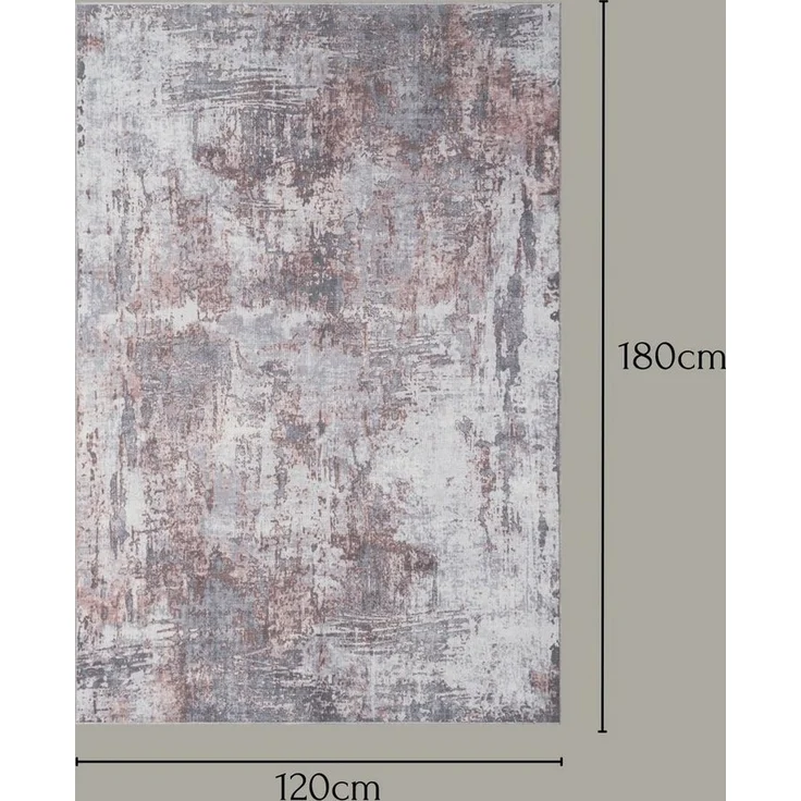 Wohnando Teppich MY-RUG Ishaan, Waschbarer Teppich 180x120cm, rechteckig, Höhe: 3 mm, modernes Design, waschbar bis 30°C, In- und Outdoor geeignet – Bild 2