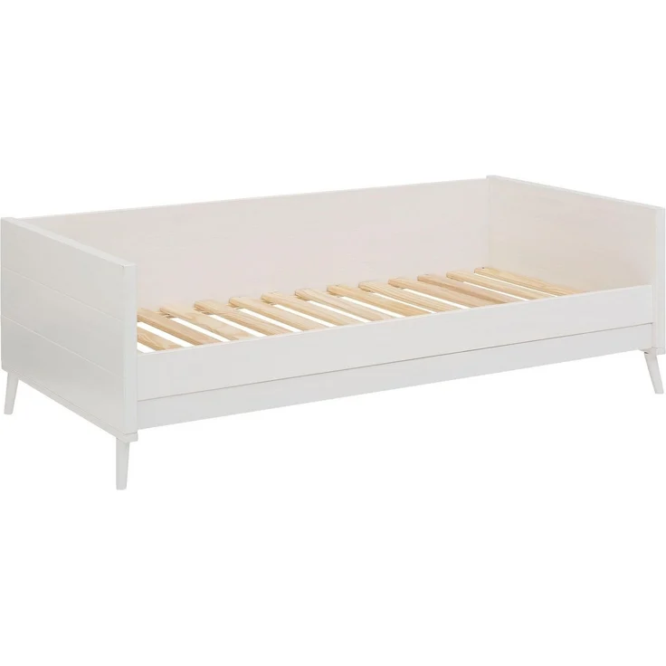 Lüttenhütt Jugendbett Ellen, aus massivem Kiefernholz, in 2 verschiedenen Farben, mit Holzfüßen – Bild 3