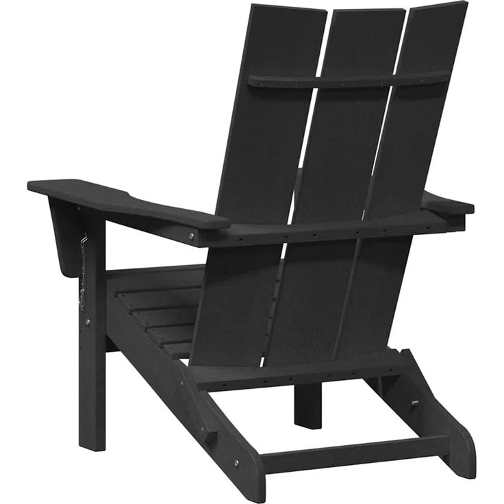 vidaXL Gartenstuhl 2 pcs Schwarz 80,5 x 74,5 x 92 cm Polyethylen 3335820 – Bild 6