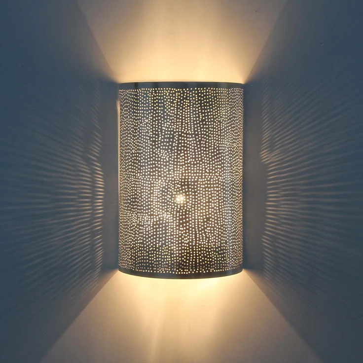 Marokkanische Silber-Wandlampe Yakut – Bild 5