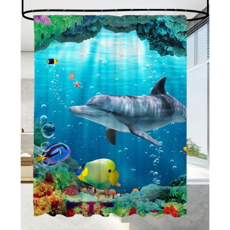 Sanilo Duschvorhang 180 x 200 cm, viele schöne Duschvorhänge zur Auswahl Breite 180 cm, 100% wasserdicht, Anti-Schimmel-Effekt, hochwertige Qualität – Bild 3