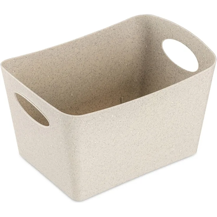Koziol Aufbewahrungsbox Boxxx S, Kiste, Bottich, Organic Recycled, Recycled Desert Sand, 1 L, 1405121