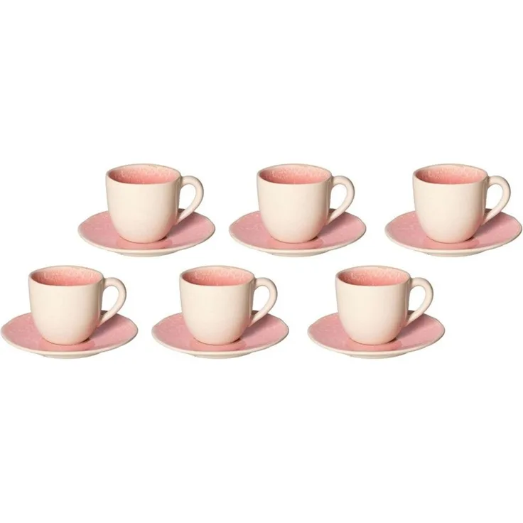 Rose&Tulipani Rose&Tulipani Concerto Fuse Rosa 6er Set Espressotassen NPCU20108124U00Z