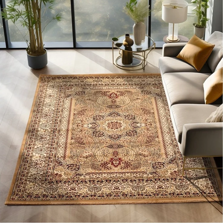 SIMPEX24 Orientteppich Orientalisch Design, Rechteckig, Höhe: 12 mm, Orinet Teppich Webteppich orientalischen Mustern Teppich Wohnzimmer – Bild 2