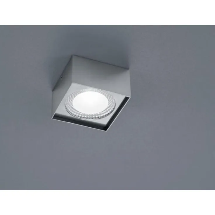 Helestra LED-Deckenleuchte KARI 12x12 cm Nickel matt 15/1945. 06