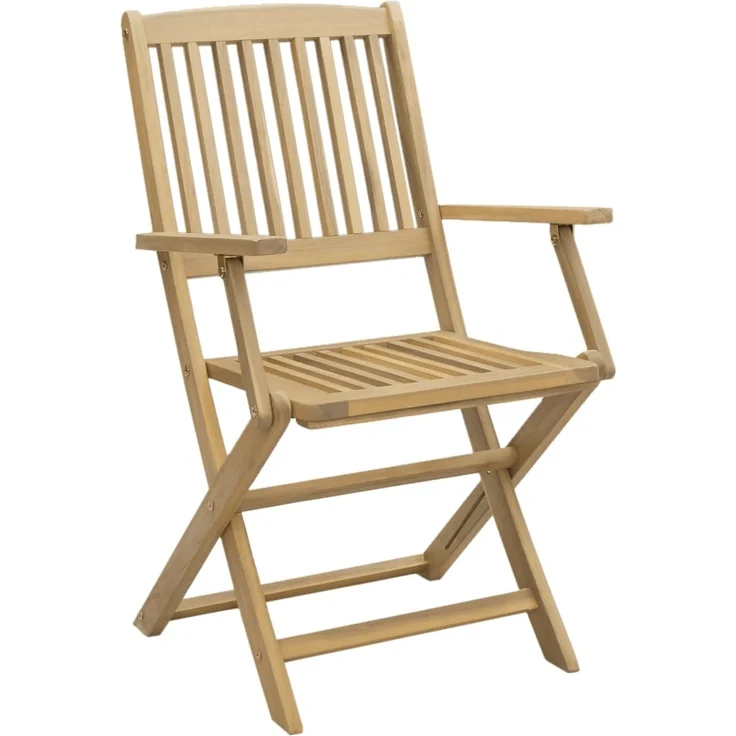 vidaXL Gartenstühle 8 Stk. Klappbar 54x61x88 cm Massivholz Akazie 3214231 – Bild 3