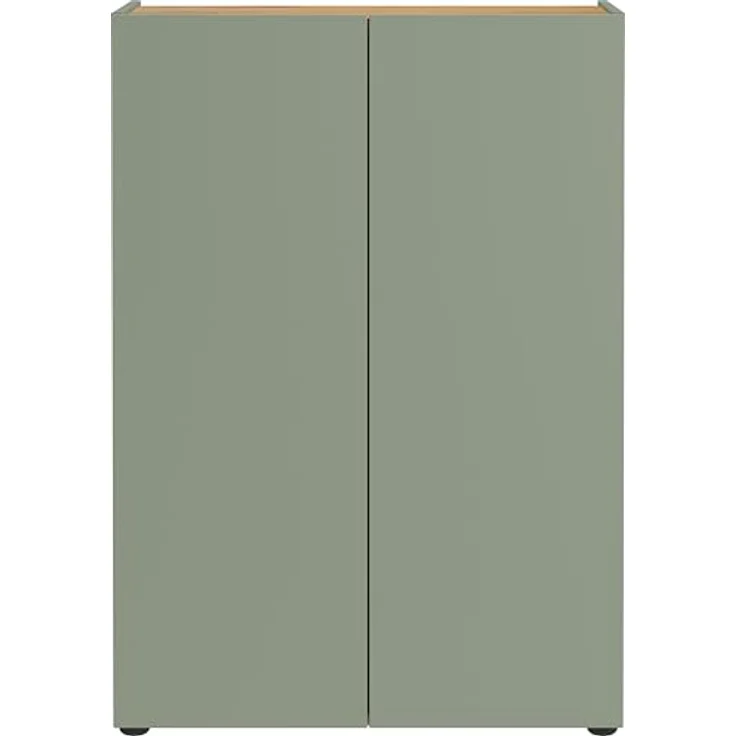 Germania Schuhschrank 1590-629 GW-Alviano, in Taupegrün/Navarra-Eiche-Nb, mit Platz für bis zu 12 Paar Schuhe, 74 x 105 x 33 cm (BxHxT) – Bild 5