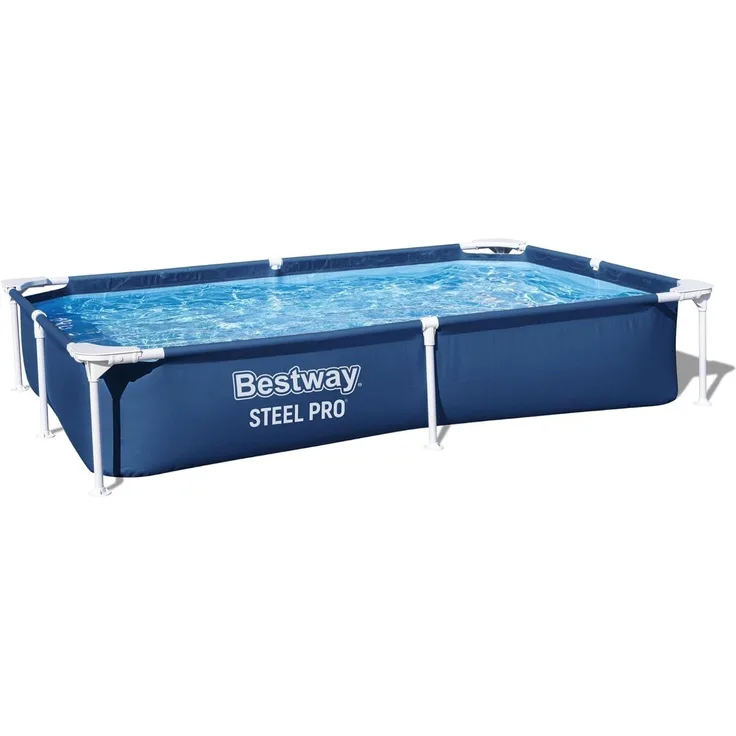 Bestway 'Steel Pro' Frame Pool, ohne Filterpumpe, Stahl / Kunststoff blau, 150 x 221 x 43 cm