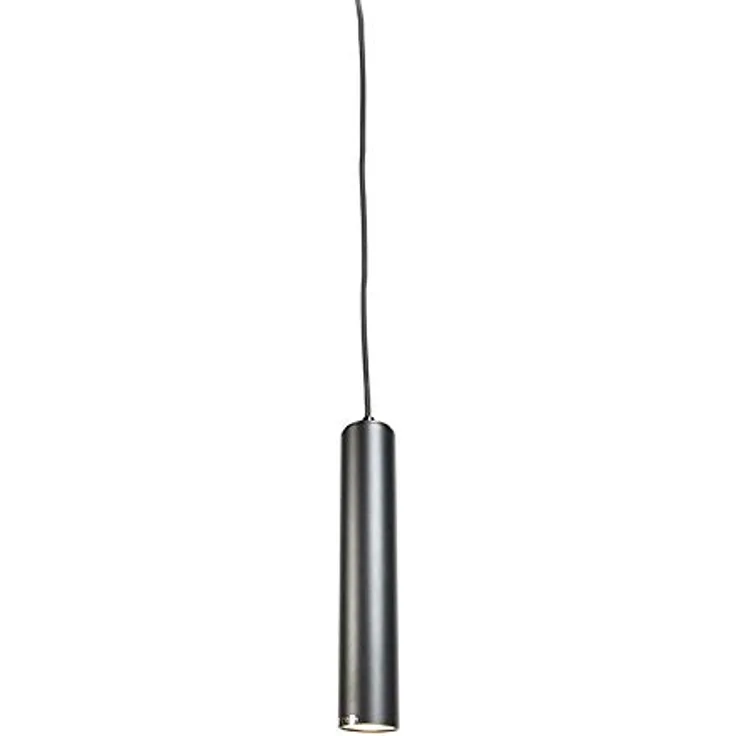 Qazqa Tuba Pendelleuchte, Schwarz, dimmbar, GU10 Fassung, ideal als Wohnzimmerlampe, 1 x 50 Watt