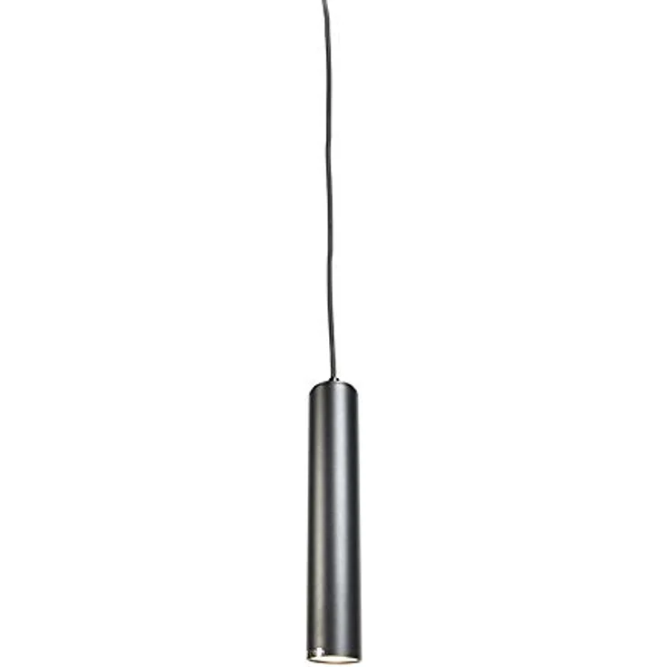 Qazqa Tuba Pendelleuchte, Schwarz, dimmbar, GU10 Fassung, ideal als Wohnzimmerlampe, 1 x 50 Watt – Bild 1