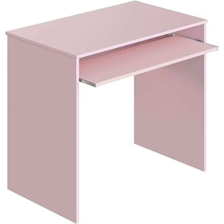 Habitdesign, Computertisch mit abnehmbarem Tablett, Jugendschreibtisch, Rosa, Maße: 90 x 79 x 54 cm (B x H x T), Modell I-Joy – Bild 4