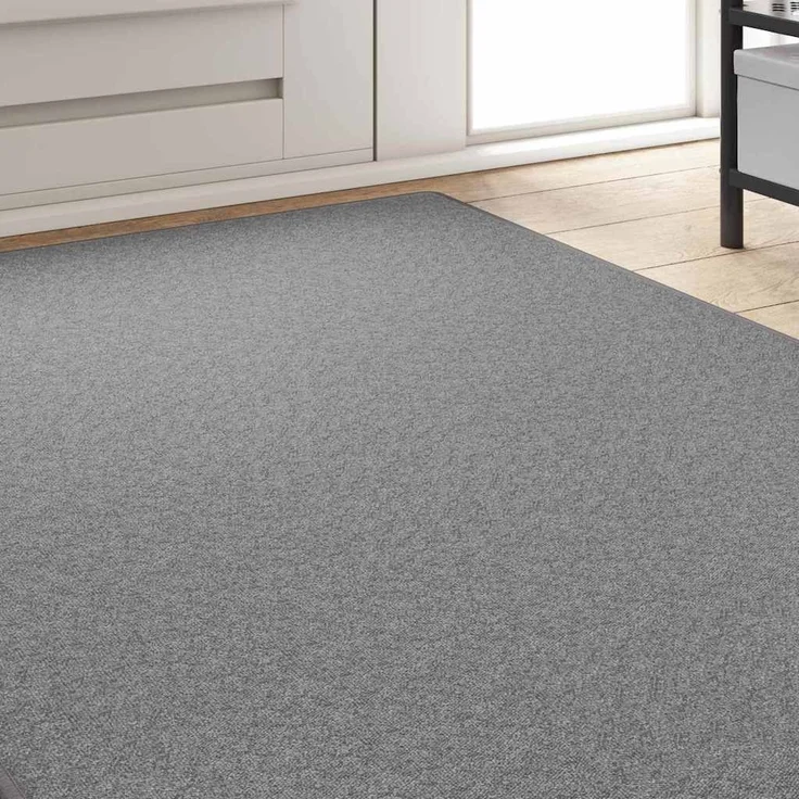 vidaXL Teppichläufer Hellgrau 100 x 250 cm 100% Polypropylen 42011381 – Bild 2
