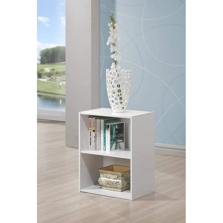 habeig Bücherregal Tube Bücherregal Standregal 2 Fächer Belastung Regalboden Standregal – Bild 3