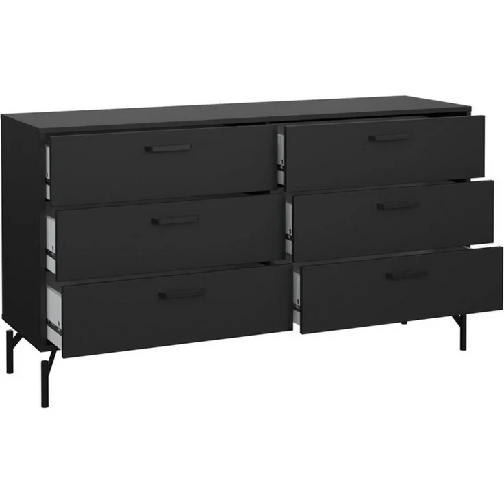 Tvilum Kommode Dana Kommode 6 Schubladen schwarz matt. – Bild 3