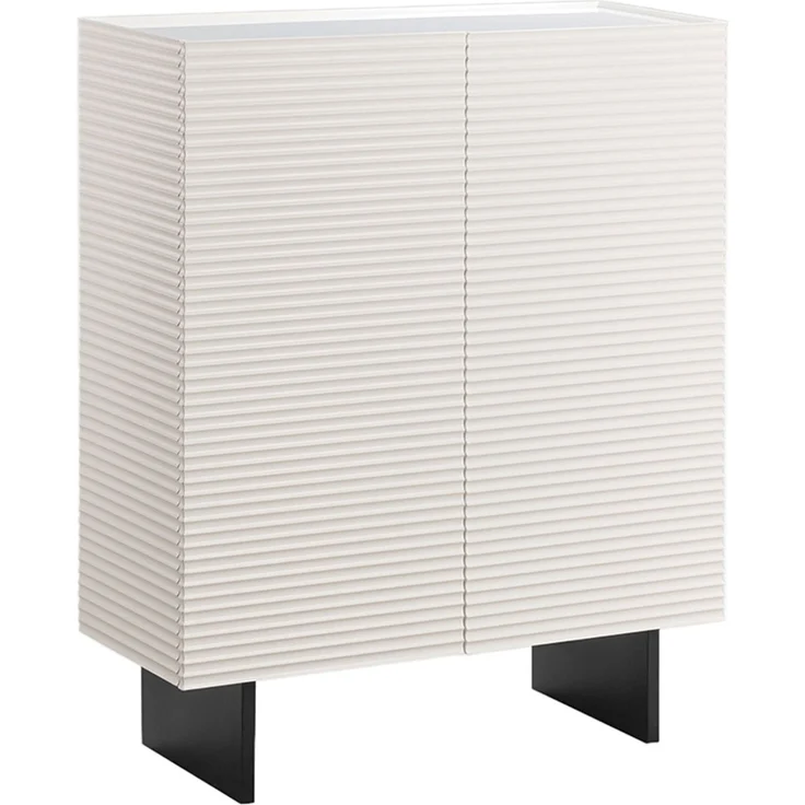 KAWOLA Highboard LYNN 2 Türen lackiert weiß 120 x 40 x 100 cm – Bild 3