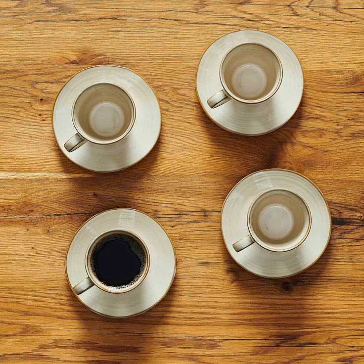 Mäser 931900 Kaffeeservice Nottingham für 4 Personen, Steinzeug, beige (1 Set, 8-teilig) – Bild 3