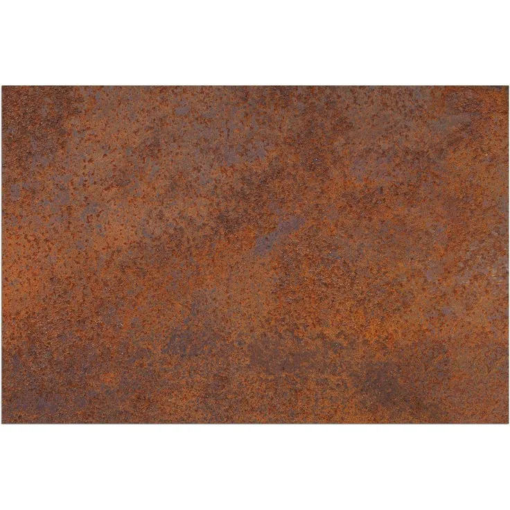 matches21 HOME & HOBBY Fußmatte Türmatte Metall Rost-rot in 40x60 cm als Fussabtreter, rechteckig, Höhe: 5 mm, Rutschfester Türvorleger für innen als waschbare Schmutzfangmatte