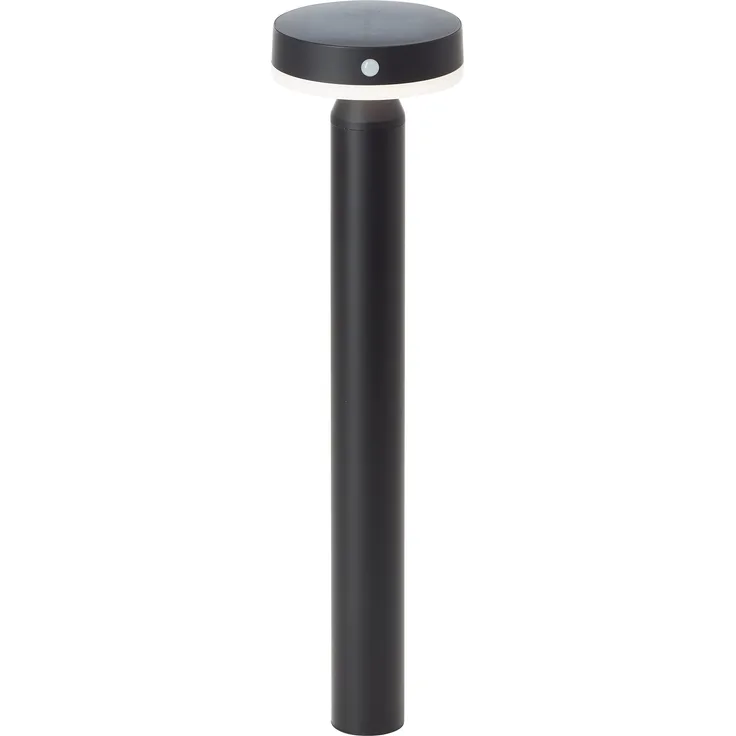 Brilliant LED Sockelleuchte Magua LED Außensockelleuchte, Solar, 50 cm, 350 lm, 4000 K, Metall, schwarz
