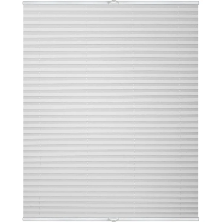 Lichtblick Sonnenschutzsysteme GmbH Plissee Nizza 45 cm x 130 cm (BxL) Weiß Tageslicht; einfache Installation mit Klemmträgern; verspannt