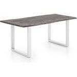 Esstisch Bullwer, Grau 75 x 90 x 170 cm Weiß