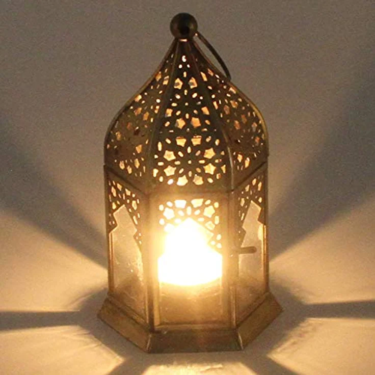 Orientalische Glas-Windlichter Nael Transparent 3er Set – Bild 3