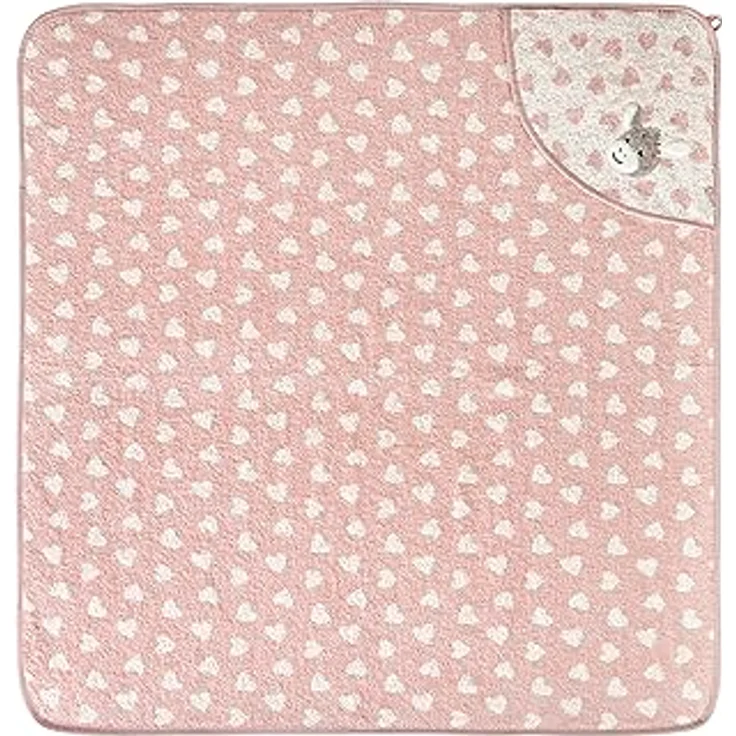 Sterntaler Kapuzen Badetuch 100x100 cm Esel Emmi Girl Herzen flora rose – Bild 3
