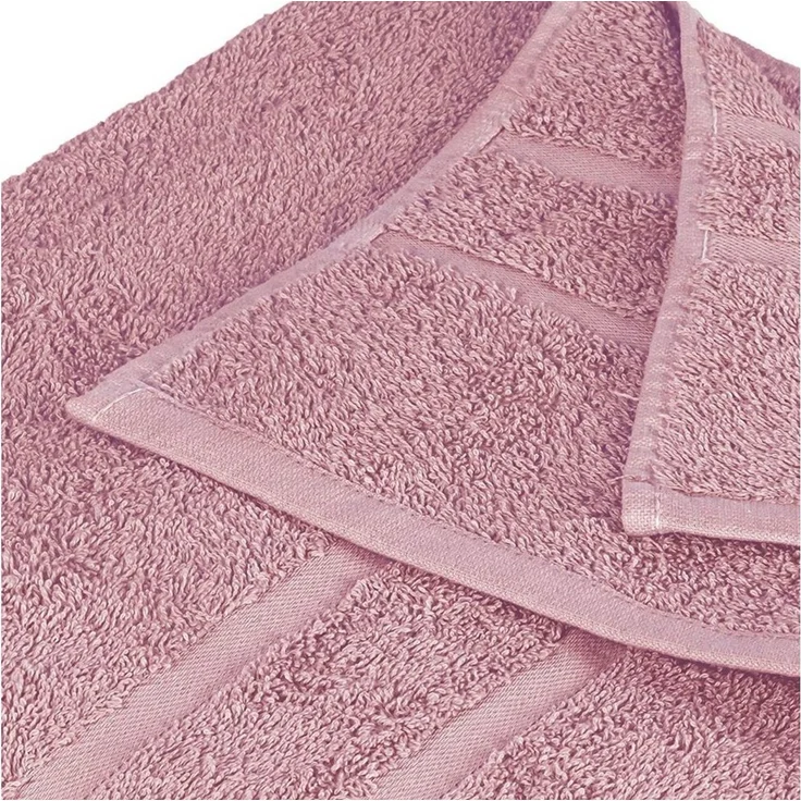 StickandShine Badetücher 4er Set Premium Frottee Badetücher 100x150 cm MAUVE Frottee – Bild 2