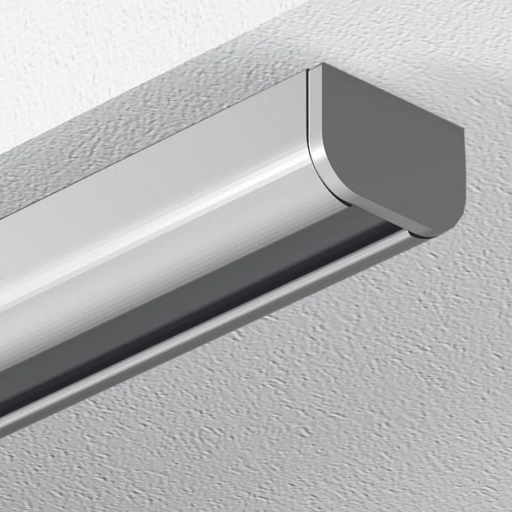 Garduna Gardinenschiene halbrunde Schleuderschiene, 1-läufig, Aluminium – Bild 2