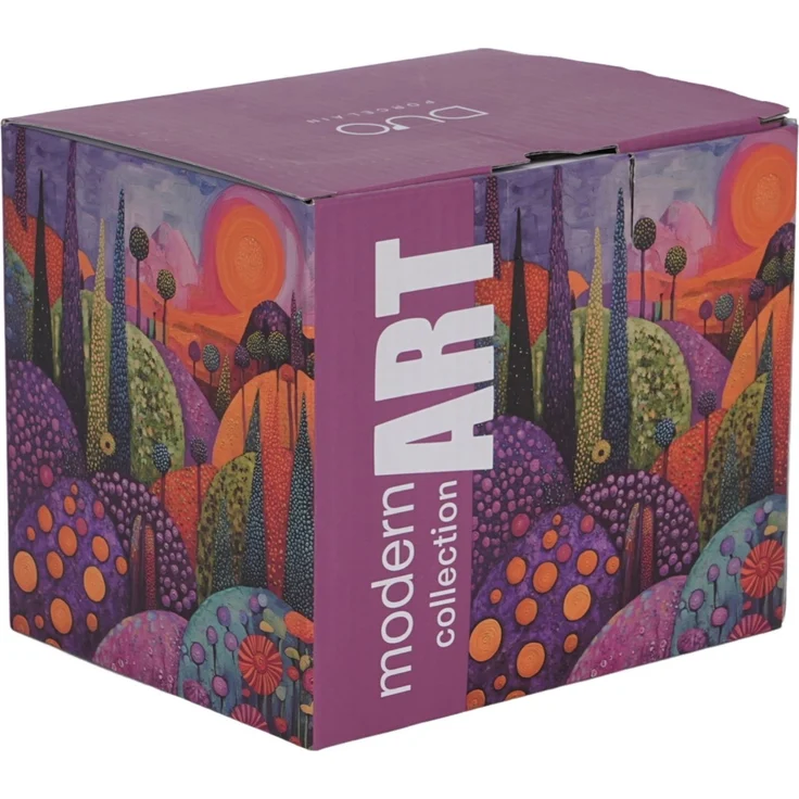 DUO Becher 450 ml MODERN BUBBLY HILLS New Bone China Porzellan – Bild 5