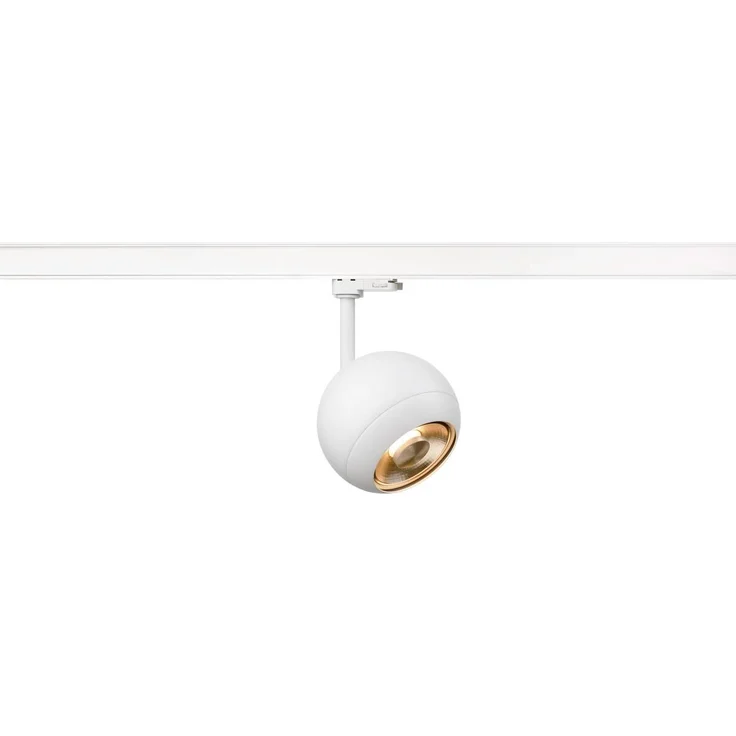 SLV LIGHT EYE ® 150, 3~ Spot, rund, GU10, 1x max. 13W, matt weiß - Leuchten mit 3 Phasen Adapter 230V