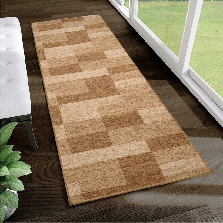 Tapiso Läufer Anti Rutsch, rechteckig, Höhe: 6 mm, Rutschfest Brücke Flur Küche Wohnzimmer Korridor Meterware – Bild 5