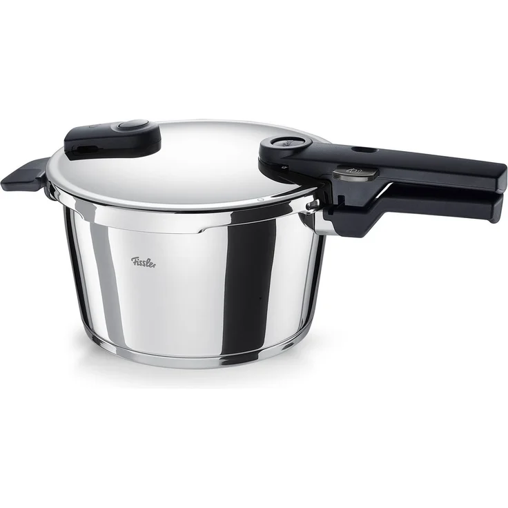 Fissler Schnellkochtopf Vitaquick® Dampfkochtopf Edelstahl 2 Garstufen Induktion, Edelstahl 18/10 (2-tlg), Made in Germany – Bild 3