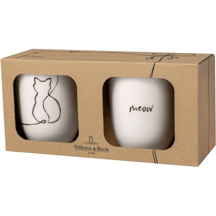Villeroy & Boch Statement Kaffeebecher 280 ml 2er Set Cat