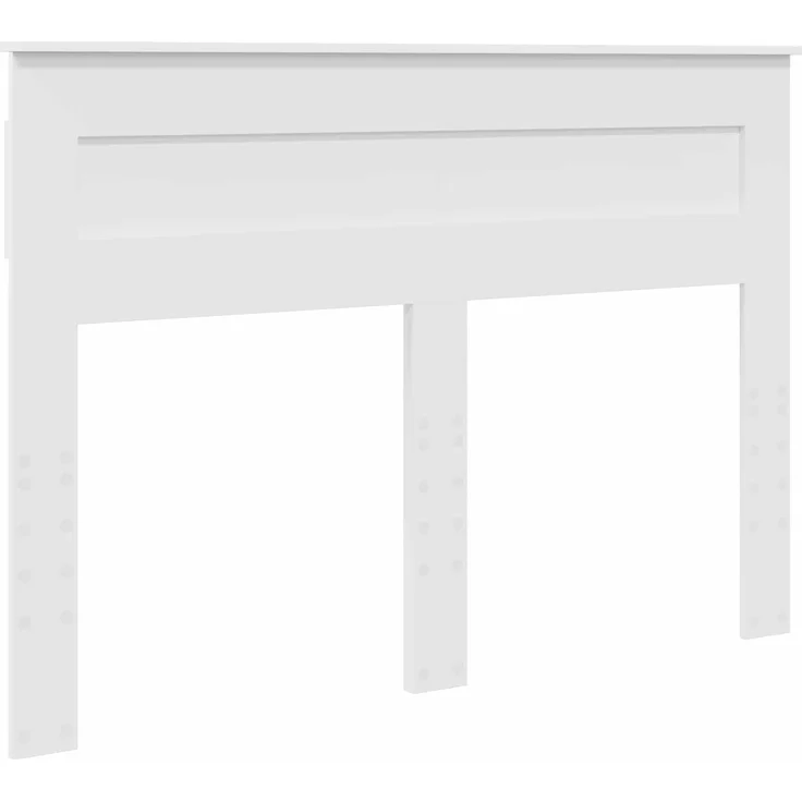vidaXL Bettrahmen mit Kopfteil Weiß 160 x 200 cm Holzwerkstoff 3409966 – Bild 6