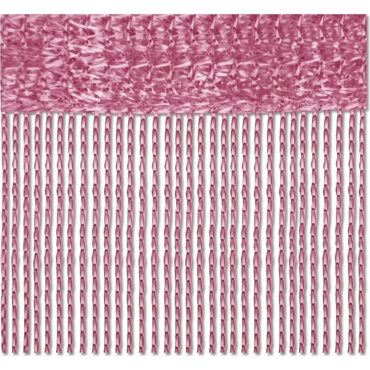 Fadenvorhang 2er Pack Gardine Raumteiler, Auswahl: 140x240 altrosa - fuchsia – Bild 2