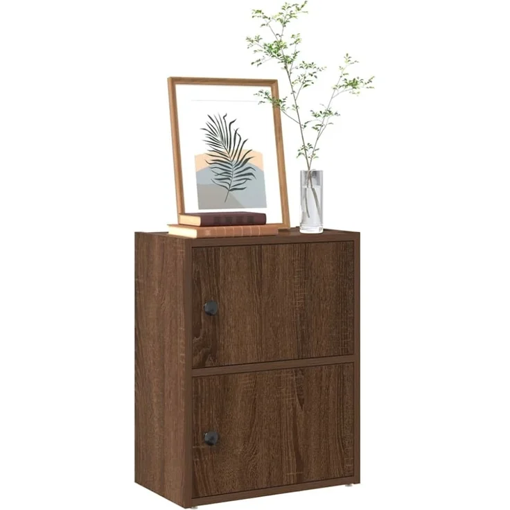 vidaXL Bücherregal Braun Eichen-Optik 40x24x52 cm Holzwerkstoff 860361 – Bild 1