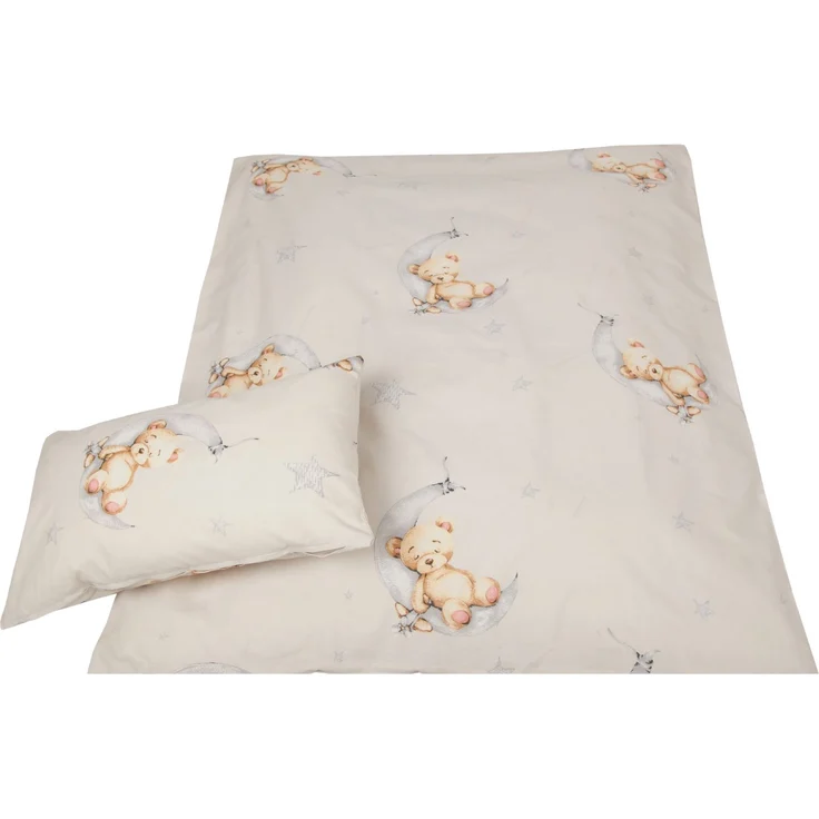 Kinder Betten-Set inkl. Bettwäsche 100x135cm / 40x60cm Bärchen Beige – Bild 8