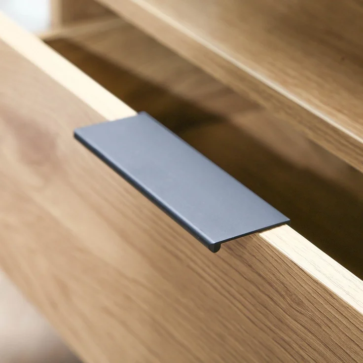 Casâme Eck-TV-Möbel 1 Schublade Eiche Dekor - L120 cm - Helles Holz – Bild 10