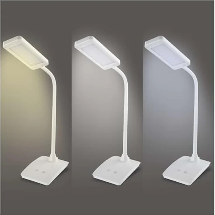 EMOS LED Tischlampe EDDY, 6 Watt, 480 lm, dimmbar, einstellbare Lichtfarbe 3000 K, 4500 K, 6800 K, Lebensdauer 30.000 Stunden, weiß, Z7599W – Bild 6