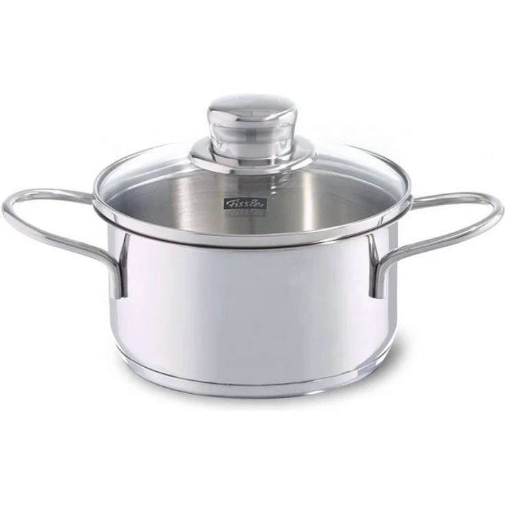 Fissler Kochtopf häppchen, Ø 12 cm, Edelstahl 18/10 (2-tlg), Induktions-geeignet, inklusive Glasdeckel – Bild 4