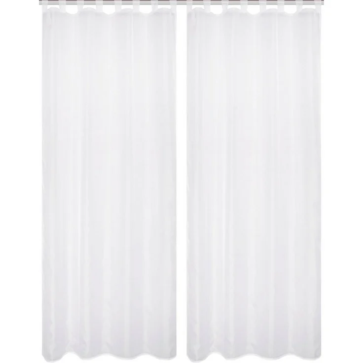 HOME WOHNIDEEN Nessi 2Er Set 245 X 135 cm 2x Fertigschal Weiß – Bild 2