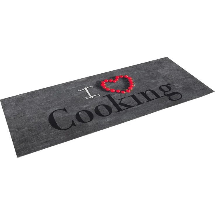 Pergamon Küchenläufer Küchenläufer Teppich Trendy I Love Cooking, Rechteckig, Höhe: 5 mm – Bild 2
